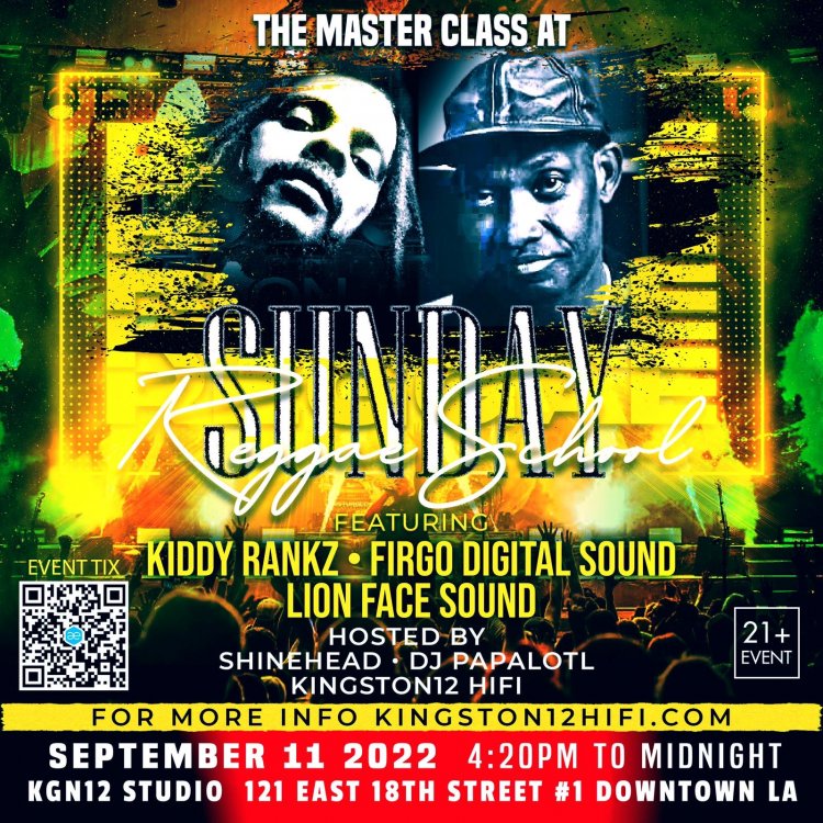 Shinehead and Kingston 12 Hi Fi to Host 'Master Class' with Firgo Digital and Lion Face in Los Angeles