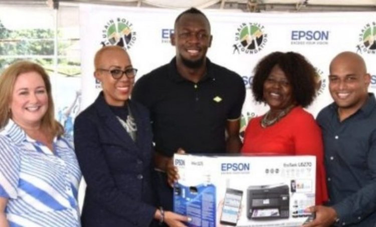 Usain Bolt Partners with Epson to Donate 125 Printers to Early Childhood Schools Across Jamaica